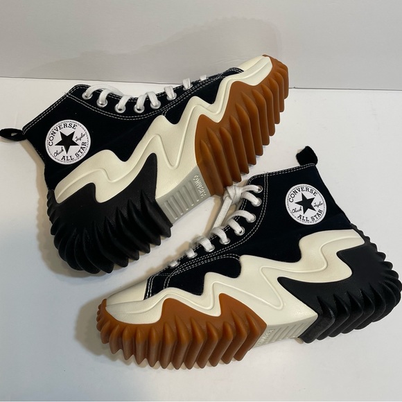 Womens Converse Run Star Motion Hi Sneakers Black/ White Size 9.5 🎁🎈 - Picture 9 of 12